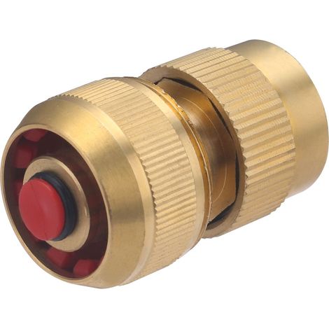 Raccord de connexion automatique en laiton Aquastop pour l'arrosage AROZ Ø15