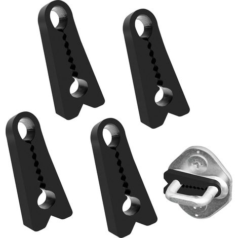 4 Pièces Coussin De Pare-chocs en Silicone, Amortisseur Réducteur du Bruit Noir, Coussin Amortisseur de Porte de Voiture, pour Verrou de Porte, Remorque, Camping-car, Berline, Camion (1/5)