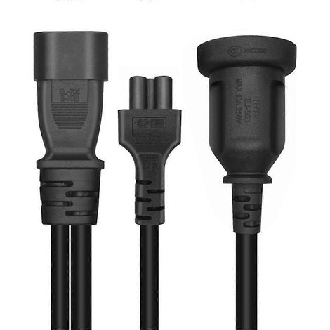 Câble d'alimentation en Y avec adaptateur C14 vers C5+AU16A (1/4)