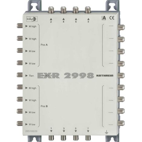 Commutatore multifunzione satellite Kathrein EXR 2998 9 ingressi 8 uscite