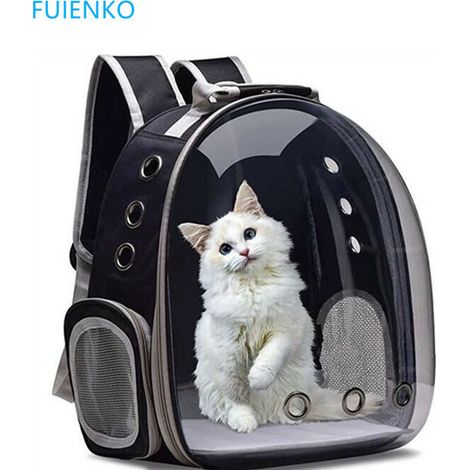 Sac transport Pour chat chien 12,2 x 11,4 x 16,5 pouces Coleur de Noir (1/4)