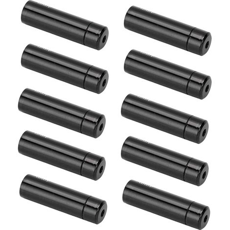 10 Capsules de Câble de Frein Vélo en Aluminium 4mm, Compatibles avec Route et VTT, Noir (1/5)