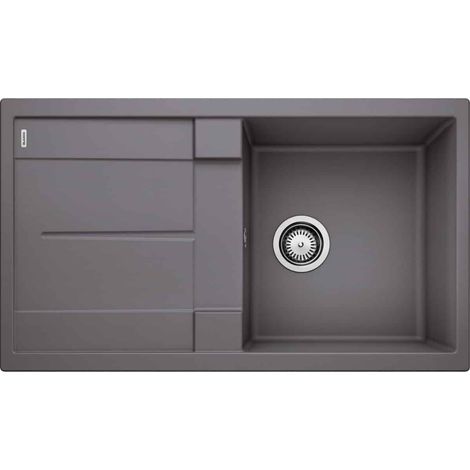 Evier Blanco Metra 5S-F Silgranit - GRIS ROCHER - Vidage : Automatique (1/2)