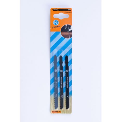 Poggi 699.50 3 lames pour scie sauteuse pour bois dents moyennes 100 mm