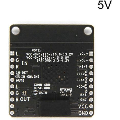 QCC3031 APTXHD Audio-Empfängerplatine für Audioverstärkerplatine DC5V 12V-DC 5V Stromversorgung-