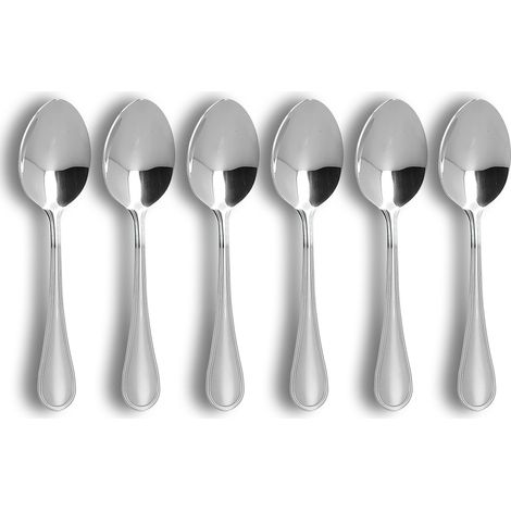 Lot de 6 cuillères de table en acier inoxydable, FILLA (1/3)
