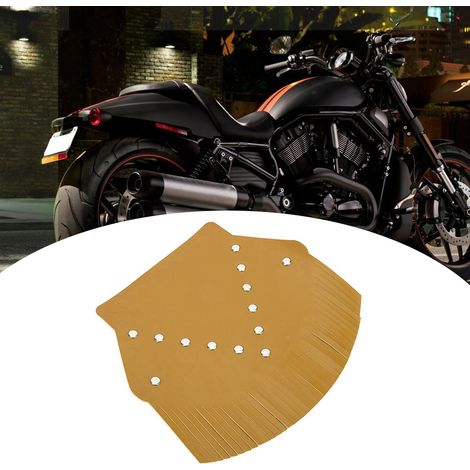 Garde-boue arrière moto, pare-boue de rechange universel, protection et décoration anti-éclaboussures, couleur jaune, accessoire de personnalisation pour motocyclette. (1/5)