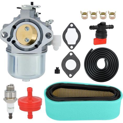 699831 Kit de carburateur de rechange pour moteur Briggs & Stratton 28D707 28M707 28R707 289707 28D702 12 12.5 13 HP Toro 71301 Tondeuse à gazon Tracteur Tondeuse Autoportée Pièces de rechange pour (1/2)