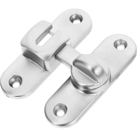 Loquet Coulissant pour Porte en inox Argenté 1 Set (1/5)