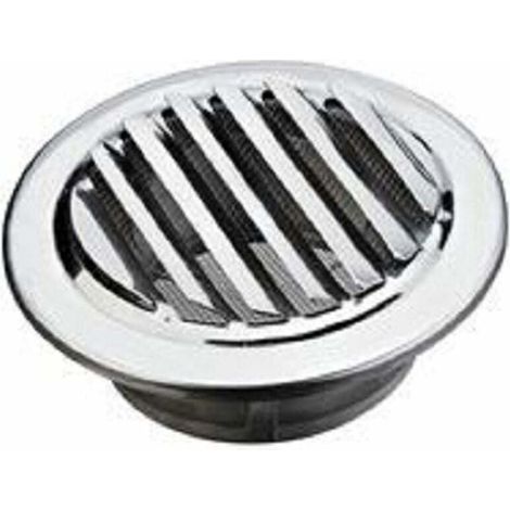 Acier Inoxydable Rond Aération, Ventilation Grille Rond Échappement Grille Avec Bride Trou Housse pour Garder Air Circulation pour Salle de Bain Bureau Espace Tete 80/100/120 CM ) - 80mm-RAPANDA (1/5)