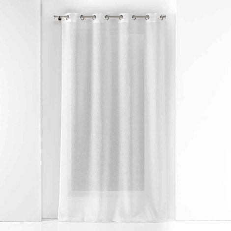 Rideau Voilage à Œillets "Malina" 140x240cm Blanc (1/5)