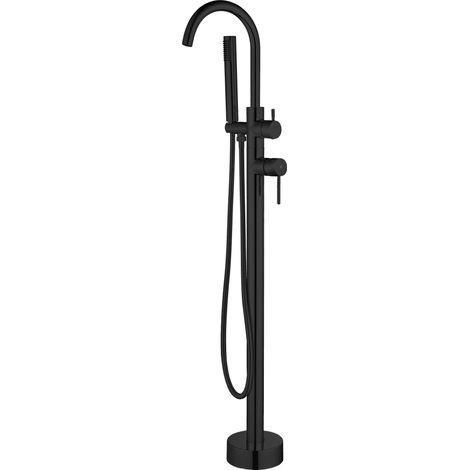 Robinet de baignoire autoportant  Série PLENUM en noir mat - KÄLLA
