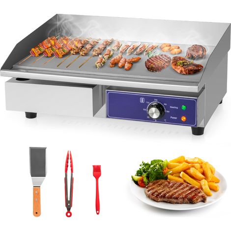 COSTWAY Countertop Electric Griddle 2800W 240V Commercial Stainless Steel Grill