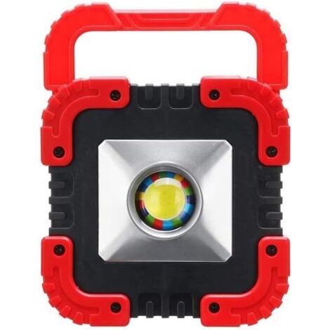 Projecteur extérieur 10W USB Lampe de Travail 240LM Lampe de Travail COB étanche LED Lanterne Portable projecteur Portable lumière de Secours Voyage Solaire (1/5)