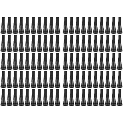 100 PCS Doigts De Plumeuse De Poulet pour Machine De Plumeuse De Volaille, Épilation en Poultry Epilator Caoutchouc Doigt Plumeuse Picker pour Poulet, Canard, Plumes D'oies (Le Noir) (1/5)