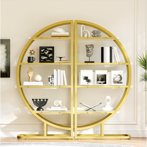 Mobile libreria modulare ad arco 120x30x130 cm OKMYHOME (1/5)