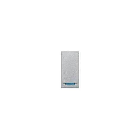 Manette Axolute MyHOME BUS neutre type poussoir 1 module alu BTICINO HC4915 (1/2)