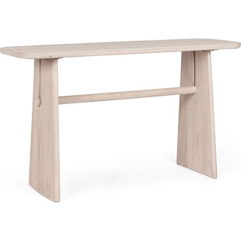 Consolle "Elisheva" in legno di mango massiccio per sala da pranzo -110 x h 50 cm (1/4)
