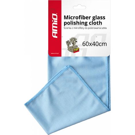 Paño de microfibra sin marcas para limpiar ventanas y espejos 40x60 cm amio-01749 (1/2)