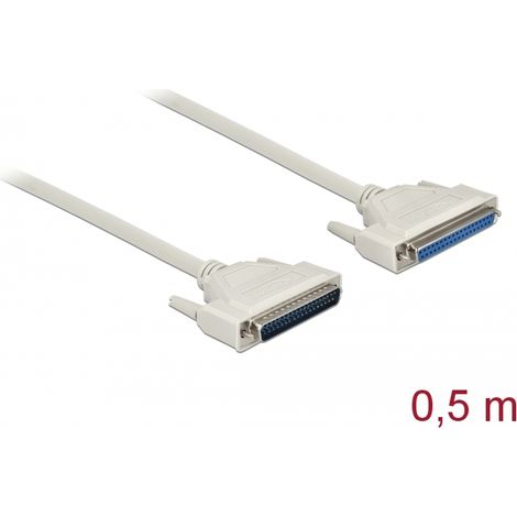 Delock Cable serie D-Sub 37 macho a hembra 0,5 m