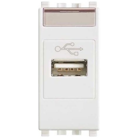 20345.B Enchufe USB Blanco Eikon