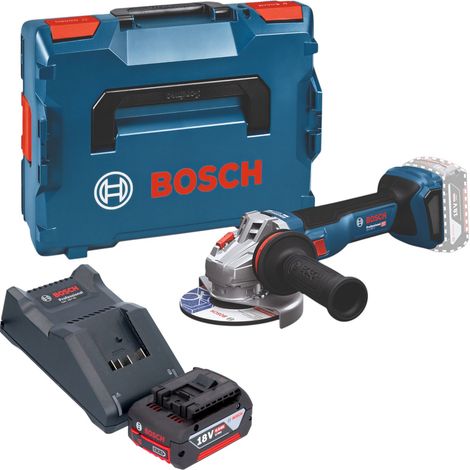 Bosch GWS 18V-11 Professional Meuleuse angulaire sans fil 18 V 125 mm Brushless + L-Boxx ( 06019N4102 ) - sans batterie, sans chargeur (1/5)