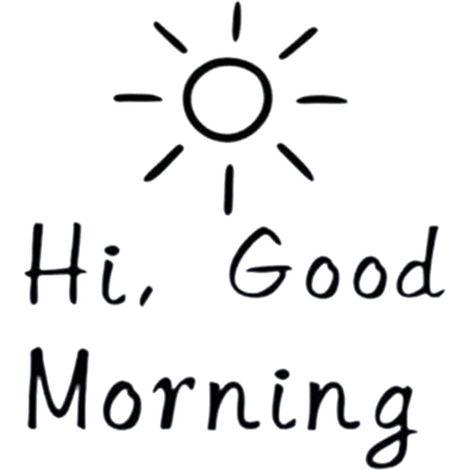 Hallo Guten Morgen/Gute Nacht Spruch Wandtattoo für Wohnzimmer Kinderzimmer Heimdekoration (Schwarz, S Morgen) (1/5)
