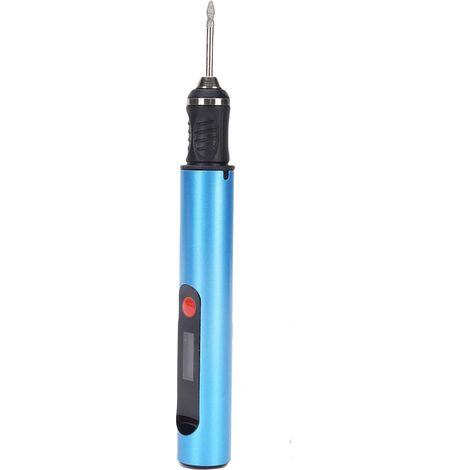 Stylo de gravure électrique multifonction rechargeable avec écran LCD, machine à vernis à ongles rechargeable pour usage domestique et professionnel (bleu). (1/5)