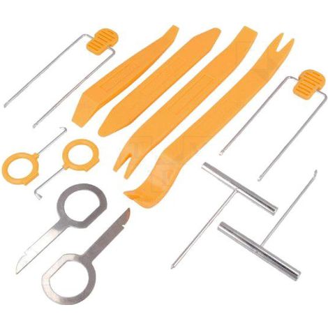 Kit cles extraction autoradio et outils de demontage