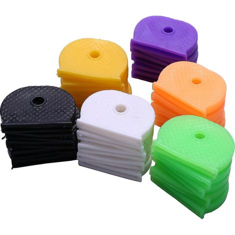 Lot de 30 capuchons de clés colorés (étiquettes, marqueurs d'identification, assortiment varié) (1/5)