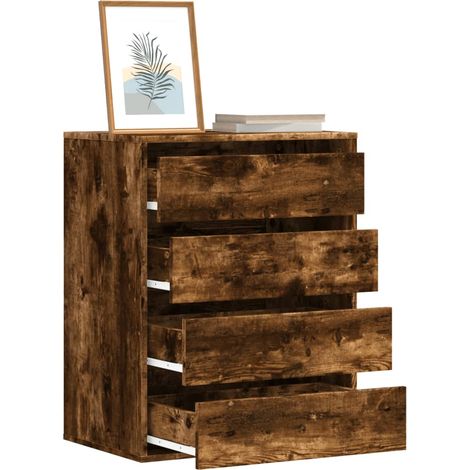 Commode d'angle vieux bois 60x41x76 bois d'ingénierie (1/5)