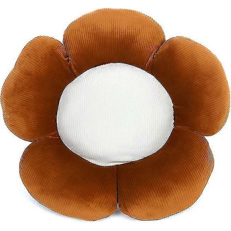 Autositzbezug mit rutschfestem Kissen, braunes Lendenkissen mit Blumenmuster (Einzelstück) (1/4)