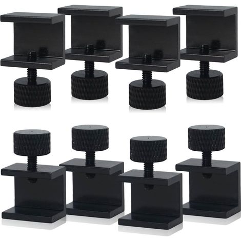 8PCS 3D Printer Glass Bed Clips, 3D Printer Lattice Glass Fixing Clamp, Hot Bed Printing Platform Upgrade Kit for Ender 3s 3 Pro, 5 Pro, CR-20 PRO, CR-10S Pro 3D Printer