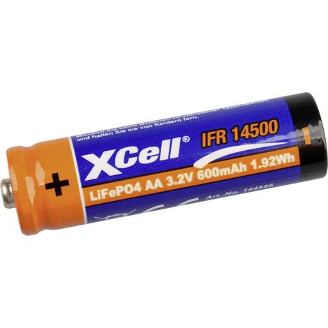 XCell Pile rechargeable LR6 (AA) LR6 (AA) LiFePO 4 3.2 V 600 1 pc(s)