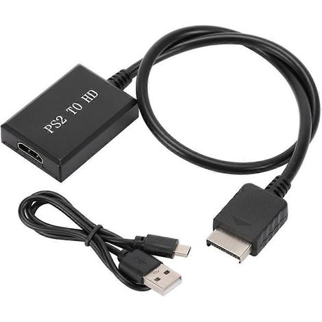 Adaptateur convertisseur audio/vidéo PS2 vers HD, prend en charge la résolution 1080p, compatible avec les modes d'affichage PS1/2/3, convient aux téléviseurs HD, aux ordinateurs et aux adaptateurs de (1/5)
