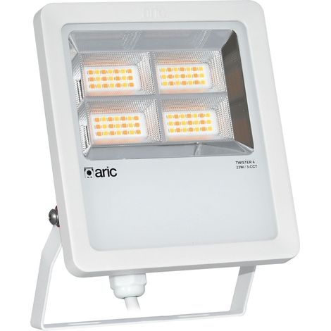 TWISTER 4 blanc 23W 3CCT IP66 IK08 2200K/3000K/4000K 3570lm 90° 50000h ARIC 51920 (1/5)