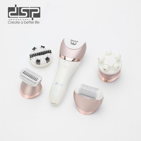 Appareil d'épilation électrique pour femmes, comprenant l'épilation des aisselles, des jambes et du pubis, kit de soins corporels tout-en-un. (1/4)