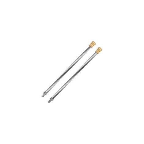 Lot de 2 extensions de lance pour nettoyeur haute pression 17 pouces – Raccord rapide 1/4' – Acier inoxydable – Pression 4000 psi - 17inch