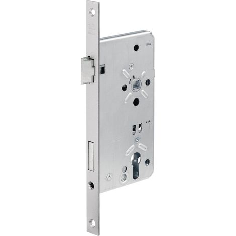 Serratura a cilindro per porta d'ingresso 0024 PZW 22/60/92/10mm DIN R argento ktg.