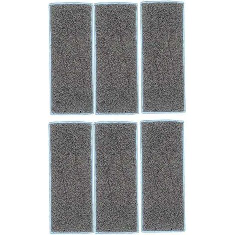 UlisemLot de 6 vadrouilles serpillières lavables de Rechange pour aspirateur Robot Laveur iRobot Braava Jet M6 (1/3)