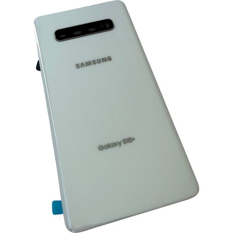 Cover posteriore originale ORG per Samsung Galaxy S10+ Plus, bianca (1/3)