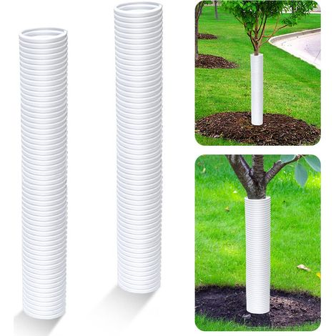 Bardusch-Manchons de protection en carton ondulé pour arbres, 2 rigides pour protéger l'écorce. (1/5)