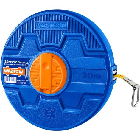 Wadfow Glasfaser-Maßband 20m x 12,5mm mit integriertem Griff (1/3)