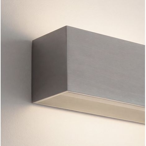 LedsC4 Room - Applique da Parete LED 9.6W e 583lm con Bianco Caldo 3000K. Diametro 5cm. Struttura in Alluminio. Colore Níquel satinado, opal (1/5)