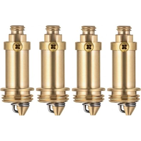 Lot de 4 Bondes à Ressort, Filetage M8 et M16, Laiton, Mécanisme Pop-up, Pour Évier et Baignoire