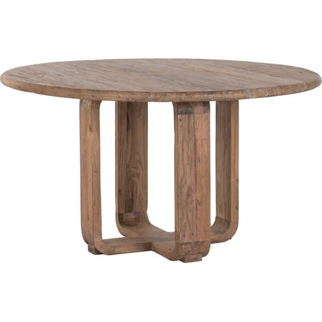 Mesa Redonda Comedor Teca Reciclada 140X140X78 (1/5)
