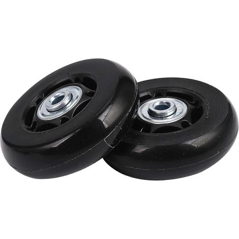 2 Sets Koffer Ersatzräder Gummiachsen Luxus Reparatur Od 64mm Neu (1/5)