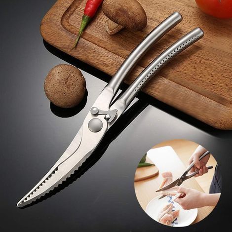 Ciseaux à volaille professionnels en acier inoxydable, avec ressort, pour cuisine, 1 pièce (1/5)