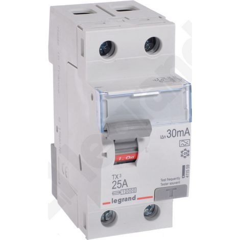 Disyuntor diferencial 2P 25A 003A tipo A P302 TX3 411559