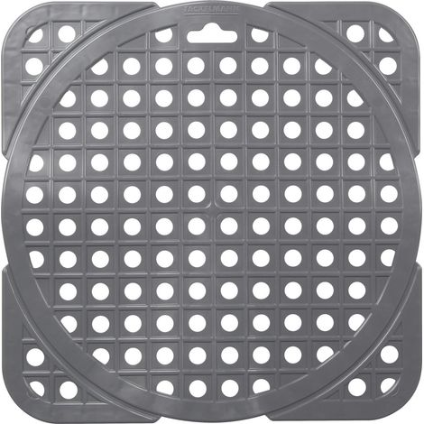 Fackelmann Spülbeckenmatte eckig 29 x 29 cm Spüleinlage weiß oder grau (1/3)